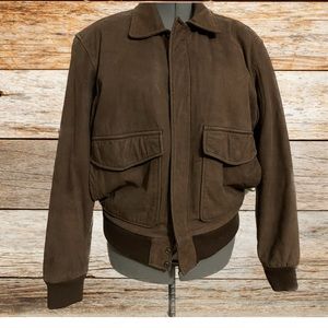 U2 Wear Me Out Leather Bomber Flight Jacket Size 40